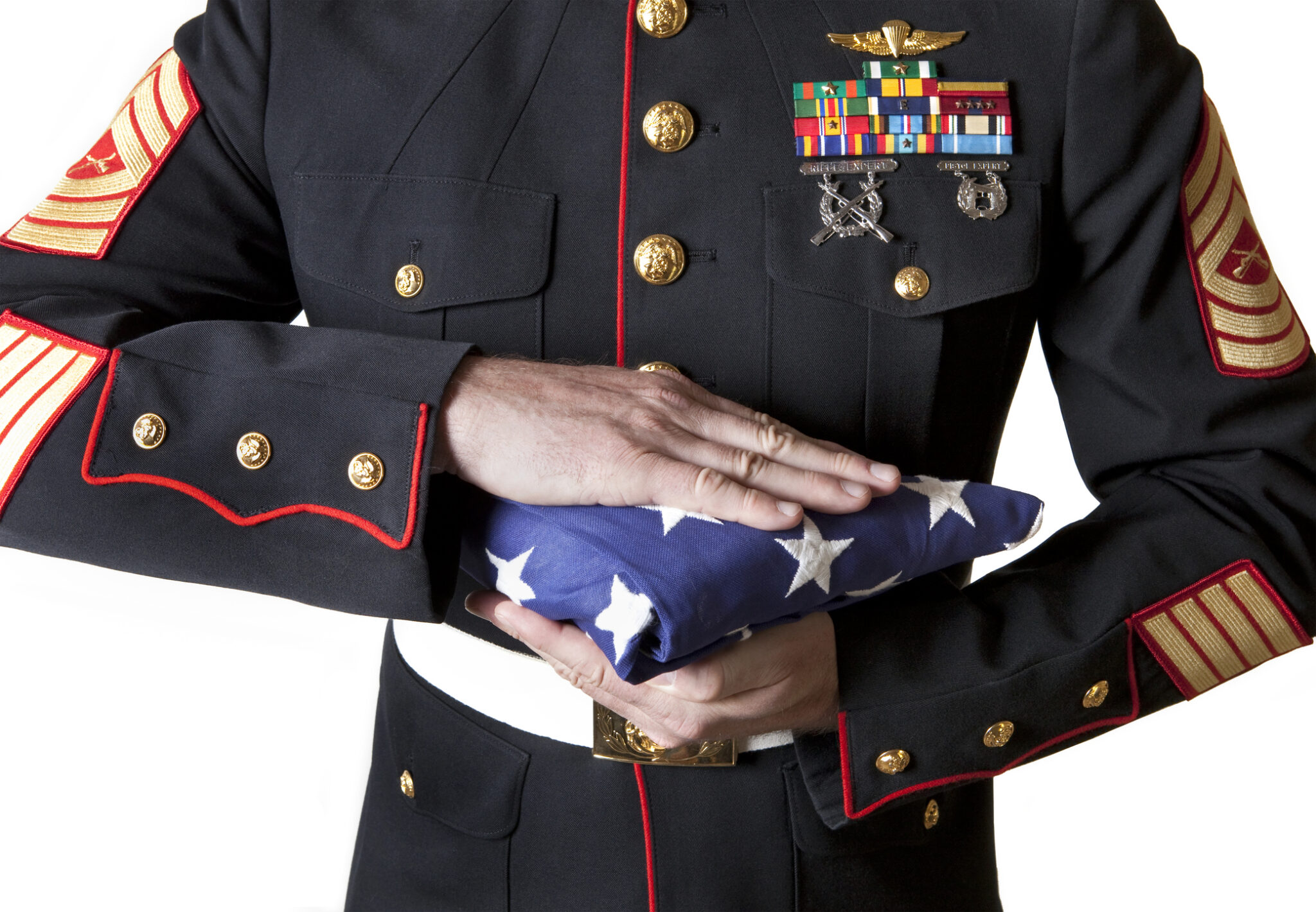 Marine Holding Flag
